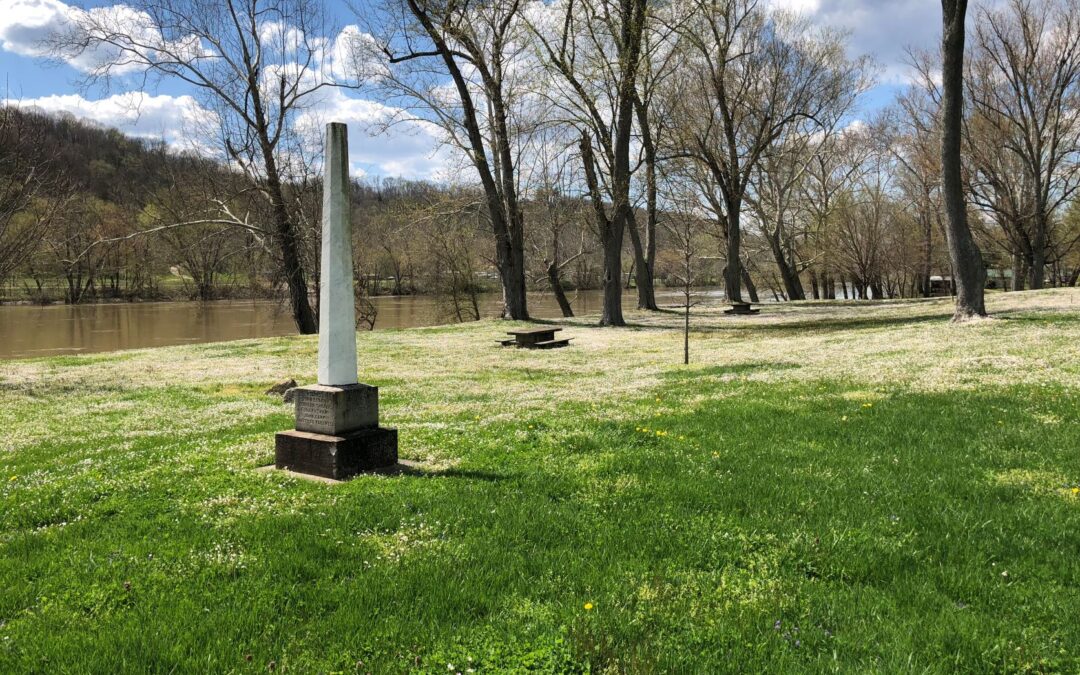 Big Bottom Massacre site: pretty, serene and a little unnerving